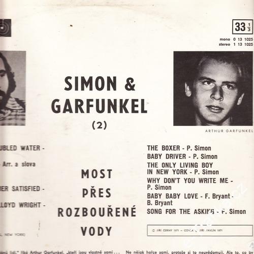 XX Gramodesky Interpreti LP Simon a Garfunkel Most přes rozbouřené